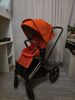 Cybex Priam Rosegold Lux Carry Cot Autumn Gold - 6