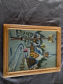 Retro dřevěné rámy s obrázky - 6