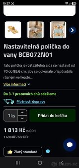 NOVÁ BAMBUSOVÁ SKLÁDACÍ POLICE DO VANY - 6