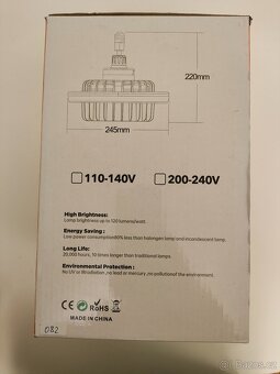 #082 LED stropné svetlo E27 – 2500 lm (3 režimy) - 6