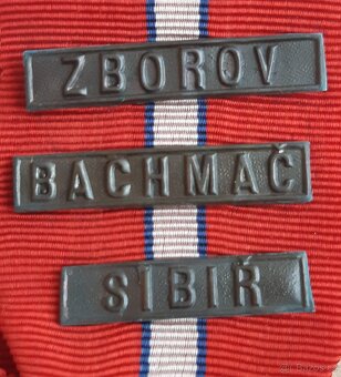 ČS. REVOLUČNÍ MEDAILE - ŠTITKY ZBOROV , BACHMAČ , SIBIŘ - 6