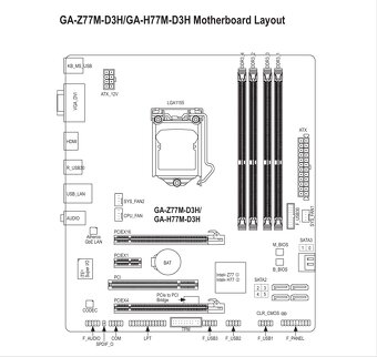 GA H77M D3H LGA 1155 - 6