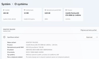 Lenovo Z580,CPU B980,WIN 11,HDD 500GB,RAM 8GB,15.6 palců - 6