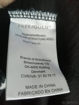 Značkové rolákové teplejší šaty Freequent, Xl - 6