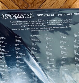 Ozzy Osbourne see you on the other side, vinyl box, ve folii - 6