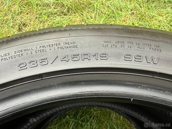 4x Letní pneu Dunlop + Falken - 235/45 R19 XL - 80% - 6