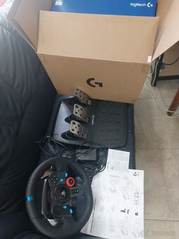 Herní volant s pedály Logitech G29, krabice, top stav - 6