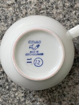 hrnek hrneček porcelán retro porcelán hrnek podšálek koflík - 6