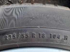 Prodám sadu Orig ALU kol Audi 235/55R18 zimní - 6