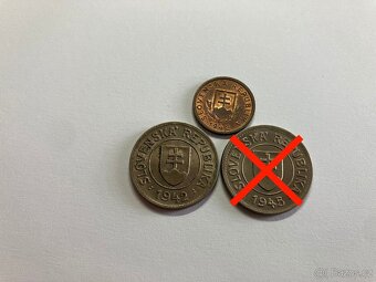 Slovenský Štát a Protektorát Čechy Morava obehové mince - 6