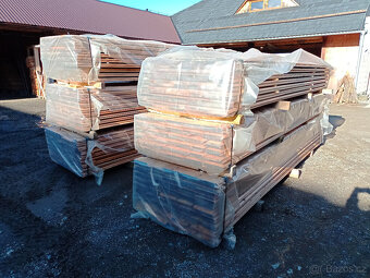 Prodám modřínové palubky (terasa či fasádá), TLOUŠTKA 2,1 cm - 6