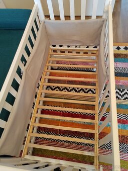 Dětská postýlka + matrace + mantinel - 6