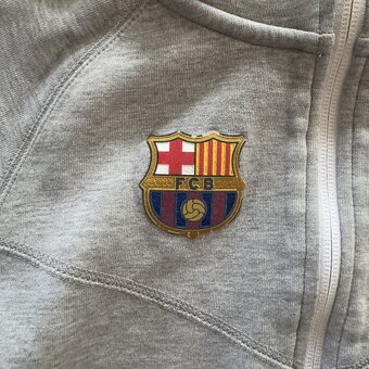 Nike Tech Fc Barcelona šedá mikina - 6