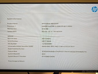 HP ProDesk 400 G4 MT, cpu i5-6500, Win 11 Pro, Office 2019 - 6