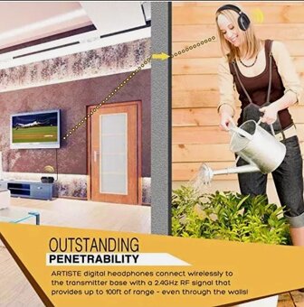 TV Bezdrátová sluchátka Artiste ADH300J - 6