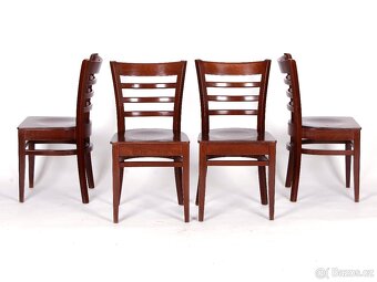 Zachovalé bukové jídelní židle, 4 kusy - 6