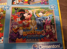 4x Puzzle Mickey and Roadster racers - 6