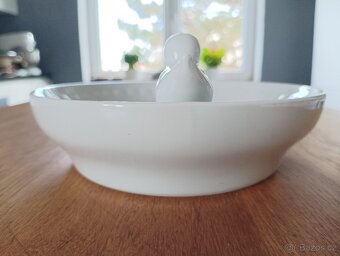 RUČNĚ MALOVANÝ DĚTSKÝ PORCELÁNOVÝ TERMOTALÍŘ LIMOGES FRANCIE - 6