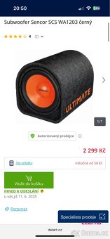 Subwoofer + kabeláž - 6