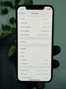 iPhone 12 64GB fialový - 100% baterie - 6