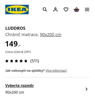 Chránič matrace 90x180 cm - 6