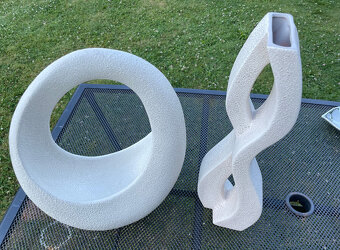 Keramické vázy a dekorace moderní - 7 kusů - 6