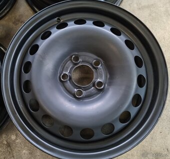 Plech. disky 15" 5X100 ET40 Škoda Fabia 4 VW polo Ibiza - 6
