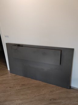Postel s LED osvětlením FINO - grafitová, 180x200 cm - 6