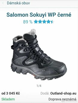 Dámské zimní boty Salomon Sokuyi vel.39 1/3 - 6