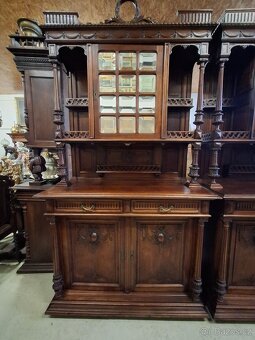 Starožitný francouzský vyřezávaný příborník - 6