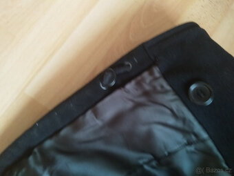 Pánský černý flaušový krátký kabát Boss - 6