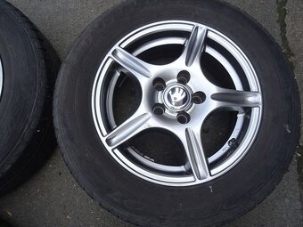 Alu disky na Škoda, 14", 5x100,ET 32, letní sada - 6