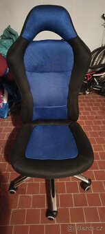 Kancelářské křeslo CESAR modré - kolečková židle - 6