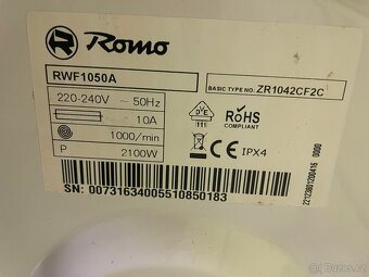 Pračka Romo RWF1050A. - 6