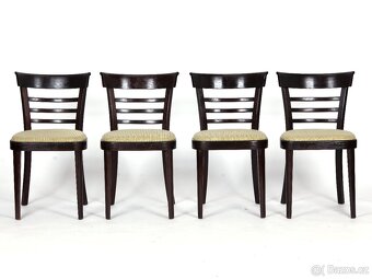 Přečalouněné jídelní židle THONET, 4 kusy - 6