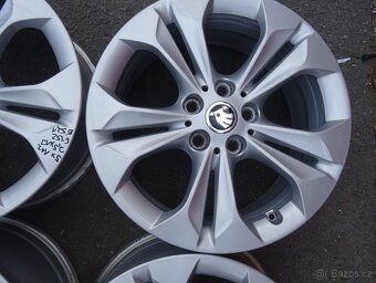 Alu disky Škoda 17", 5x112, ET 52, šíře 7,5J - 6