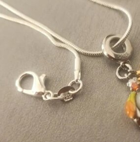 Nový dámský stříbrný Kulaté řetízek náhrdelník 925 45 cm - 6