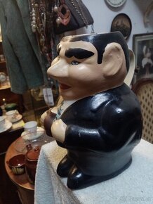 Starožitný keramický glazurovaný džbán - 6