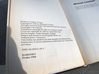 2x kniha Michael Crichton - Ztracený svět, Congo - 6