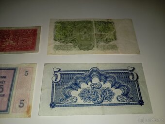 BANKOVKY 5 KČS 1940-1961, 4 RŮZNÉ EMISE - 6