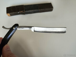 Břitva s původním pouzdrem - velmi stará (FR. VODEHNAL) - 6