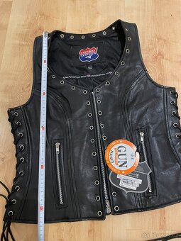 Kožená vesta Highway Leather na motorku, vel. M - 6