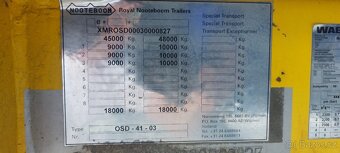 PODVALNÍK NOOTEBOOM NÁVĚS PRO PŘEPRAVU STROJŮ. - 6