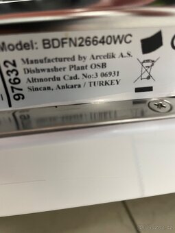 Zánovní myčka Beko BDFN26640WC - 6