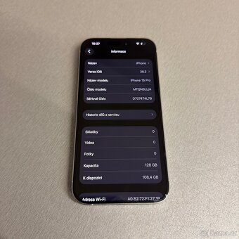 iPhone 15 Pro 128GB bílý, 12 měsíců záruka - 6