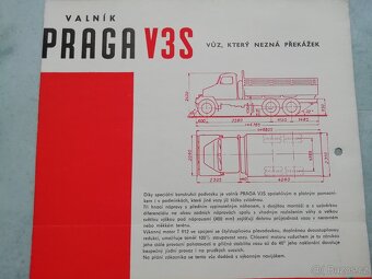 Praga V3S valník - prospekt - originál - doprava v ceně - 6