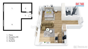 Prodej bytu 1+kk, 38 m², Náchod, ul. Komenského - 6