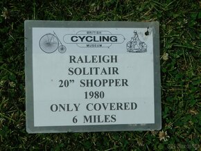 Historické jízdní kolo Raleigh Solitaire 3 rychlosti - 6