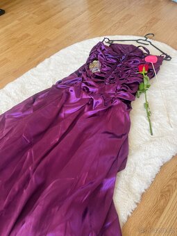 Juju & Christine Plesové Fialové Dámské Šaty - 6