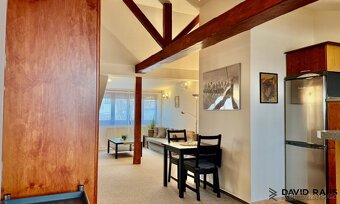 Pronájem zařízeného podkrovního bytu 1+kk (61m²), ul. Gorkéh - 6